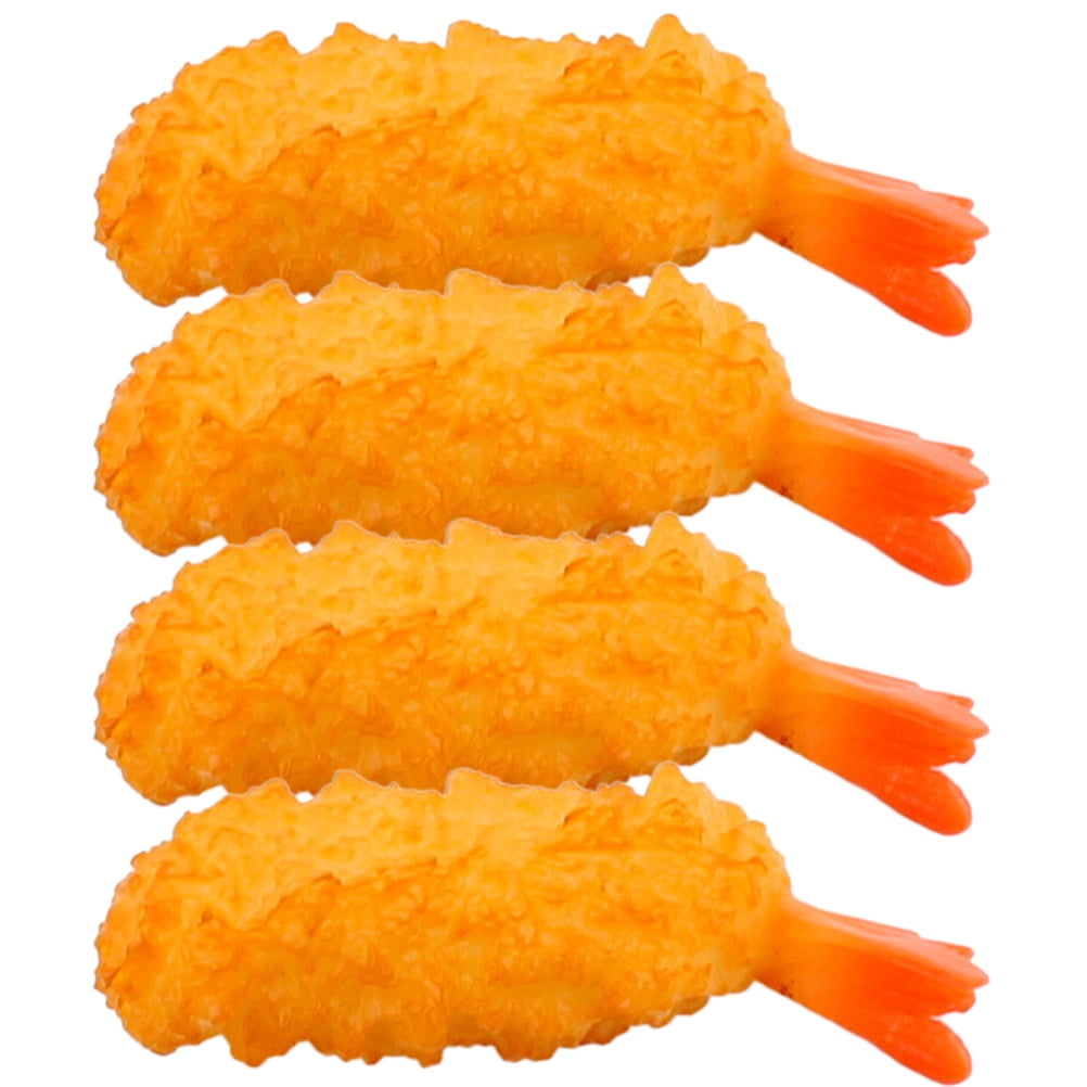 4 Pcs Simulated Tempura Fake Food Realistic Tempuras Model Japanese