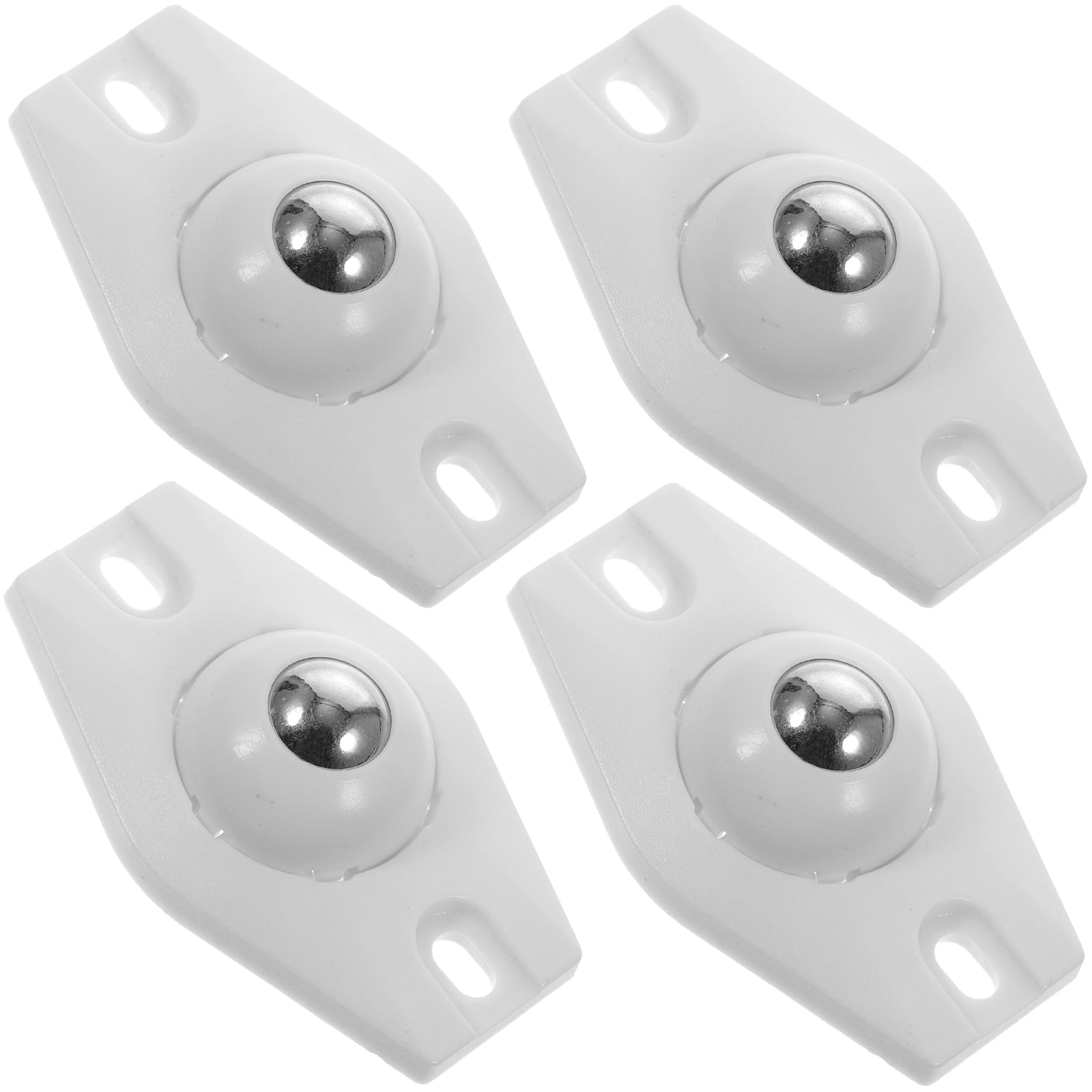 4 Pcs Single Bead Universal Wheel Trash Can Caster Furniture Pulley