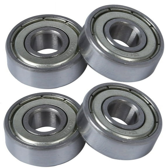 4 Pcs Single Shielded 608Z Miniature Deep Groove Ball Bearings