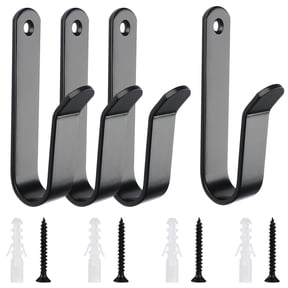 4Pcs Snowboard Wall Mount Clips, Horizontal Skateboard Wall MountSnowboard Display Stand for Room, Garage