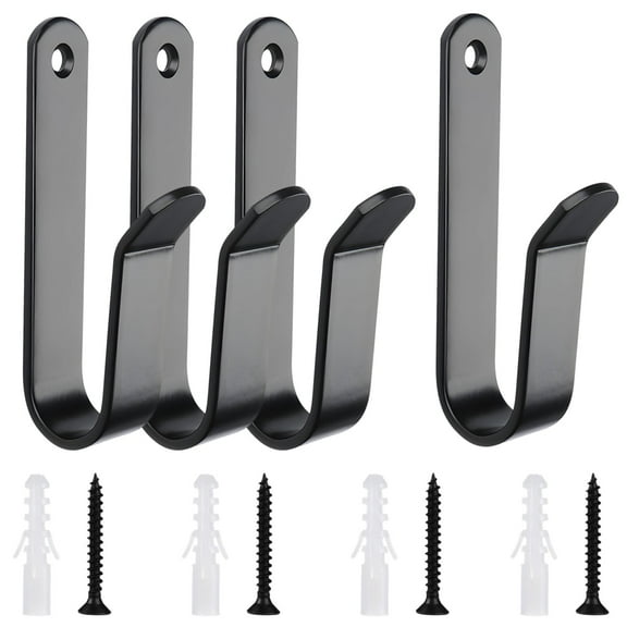4Pcs Snowboard Wall Mount Clips, Horizontal Skateboard Wall Mount,Snowboard Display Stand for Room, Garage