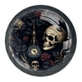 thumbnail image 1 of 4 Pcs Skull Knobs for Kitchen Cabinet Cupboard Dresser Bookcase Drawer Pulls Handles Round Home Decor, 1 of 8