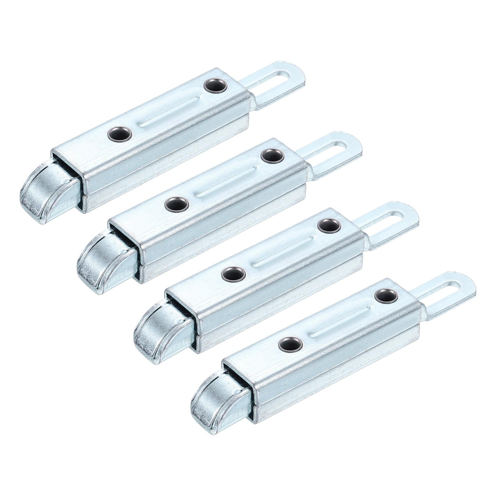 4 Pcs Slide Entry Slam Latch, 12.4 cm Automatic Spring Door Bolt Lock Zinc Plated Iron Cabinet Hardware Latches for Industrial Cabinet & Family House, Straight Type