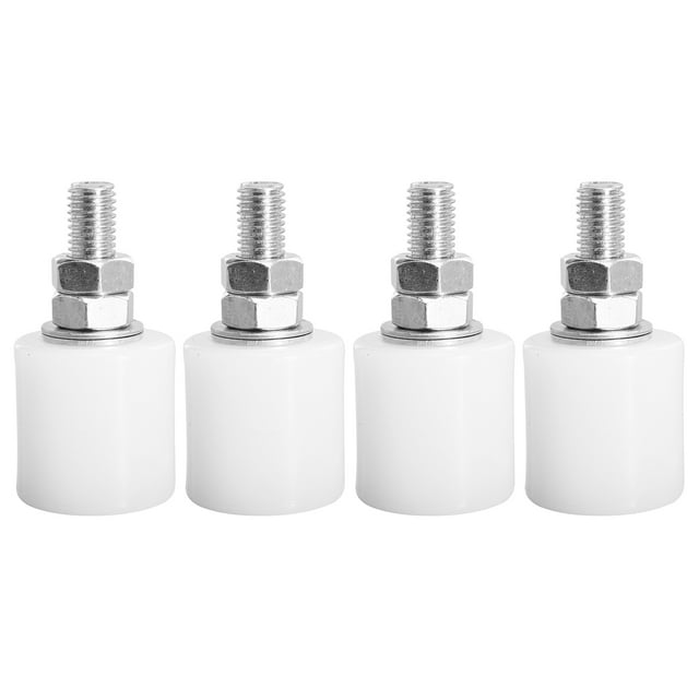 4 Pcs Sliding Gate Track and Wheels Sliding Door Track Nylon Chuck