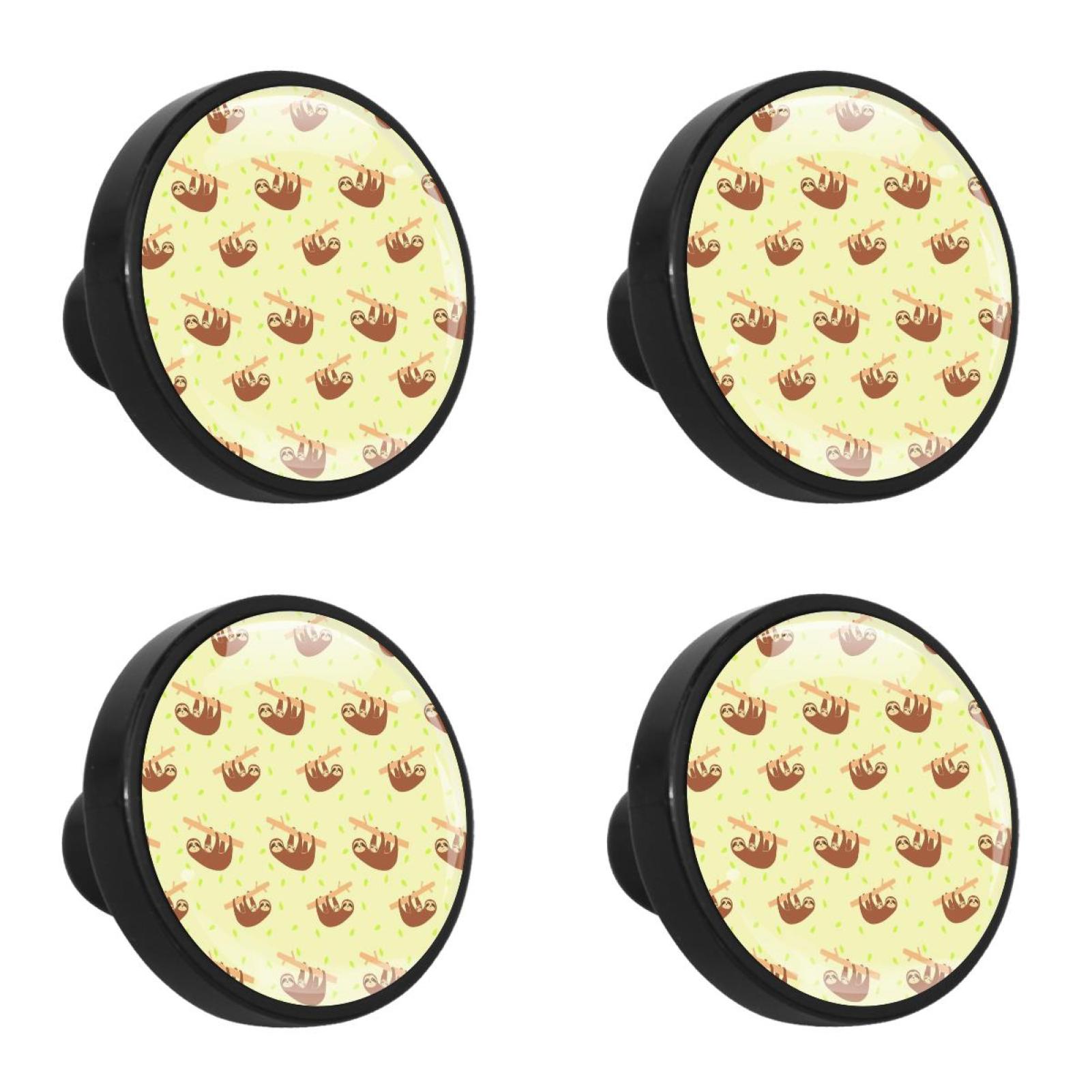Sloth Handle 4 Pcs Sloth Knobs for Kitchen Cabinet Cupboard Dresser Bookcase Drawer ...