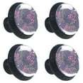 thumbnail image 1 of 4 Pcs Small Pink Flower Knobs for Kitchen Cabinet Cupboard Dresser Bookcase Drawer Pulls Handles Round Home Decor, 1 of 1
