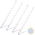 4 Pcs Small White Tension Rods 16-28 Inch Adjustable Spring Rods for ...