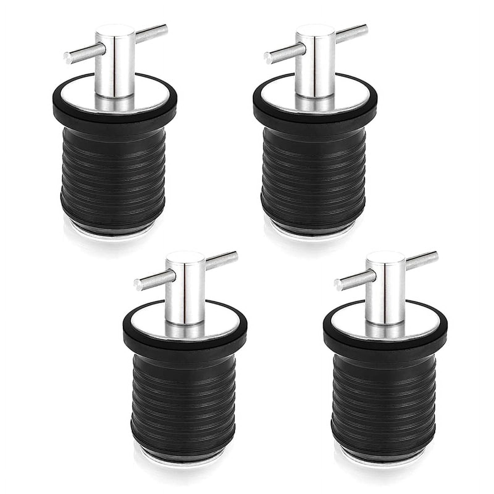 4 Pcs Snap Handle Drain Plug T Handle Drain Plug for Drains Handle Boat