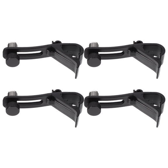 4 Pcs Snare Drum Mic Plastic Clip Microphone Clips Rim Clamp Bracket Accessories Holder