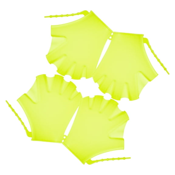 4 Pcs Snorkeling Gloves Nylon Swim Glove Swim Paddles Hand Paddles for Swimming Water Gloves Men and Women Child