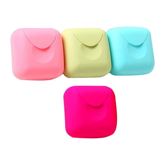 STRANDCHIC Compact Soap Box Soap Holder Assorted Color 2.8X2.8X1.6in Waterproof