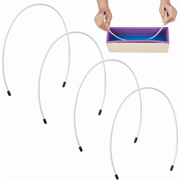 4 Pcs Soap Swirl Tools 23.6inch Cold Process Soap Making Tools Bendable Hanger Swirl Wire for DIY Soap Making Supplies for DIY