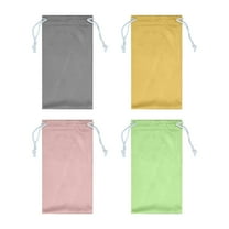 4 Pcs Soft Sunglasses Pouch 6.9 X 3.54inch Microfiber Pouch Glasses Sleeve Pouch Sunglasses Case Bag