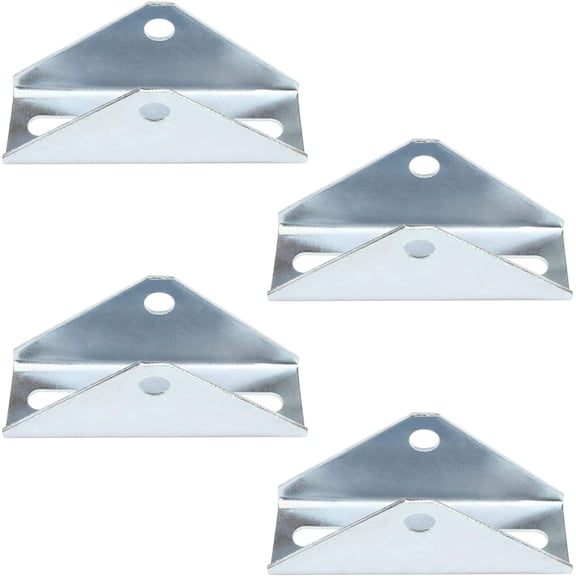 4 Pcs Solar Panel Tilt Mount Bracket for 1-5/8" Strut Channel, Pivot Hinge for Solar Panel Ground Mount Accept 1/2" Bolt