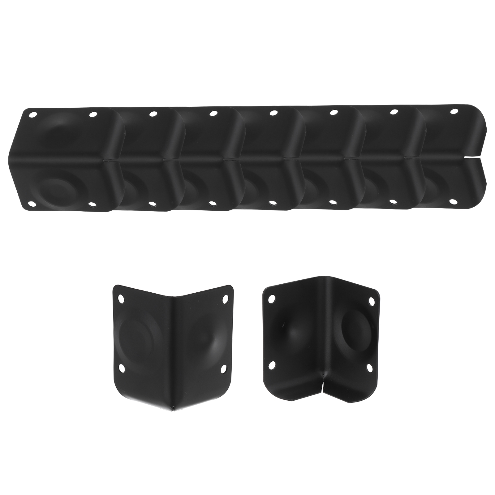 Uxcell 8Pcs Speaker Cabinet Corners Protector 51x50x74mm Metal Stackable Guard Wrap Angle Case Edge Box Protection for Stage DJ Audio Sound Case