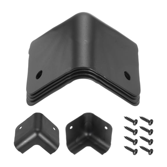 4 Pcs Speaker Cabinet Corners Protector 48x48x45mm Metal Stackable Guard Wrap Angle Case Edge Box Protection with 8 Pcs Screw