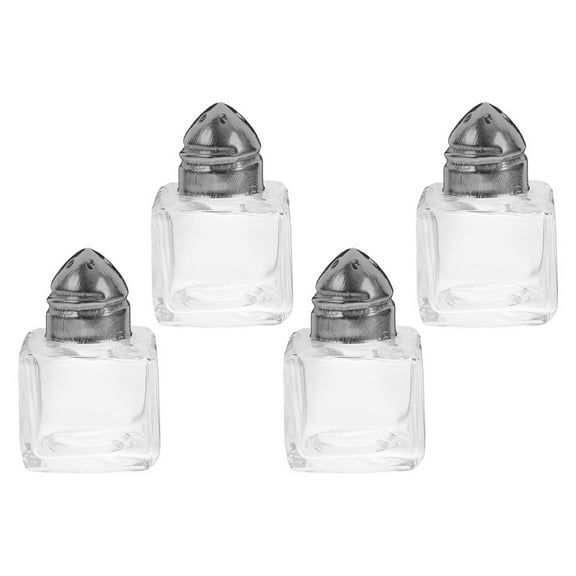 NIAIZEK 4pcs Glass Seasoning Jars with Airtight Lids, Kitchen Condiment Storage Containers for