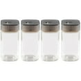 thumbnail image 1 of FUEENIRVA 4-Pack Spice Jars Set, Assorted Bottles with Stainless Steel Lids, Portable Dispensers for Kitchen Storage, 1 of 6
