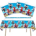 thumbnail image 1 of 4 Pcs For Spidey and His Amazing Friends Themed Birthday Party Decorations 70.9×42.5 Inch Tablecloths Rectangular,Disposable Waterproof Tablecloth for Celebration Parties Supplies, 1 of 5