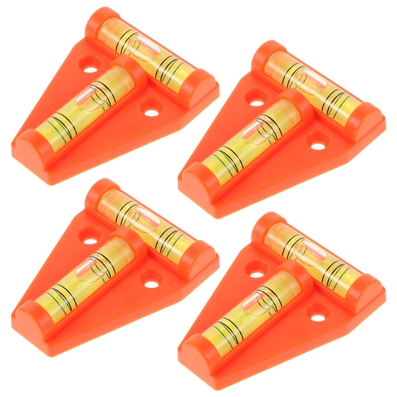 Masteelf High Precision RV Level Bubbles Tool with Acrylic Material and Orange Color for Accurate Measurements 4pcs