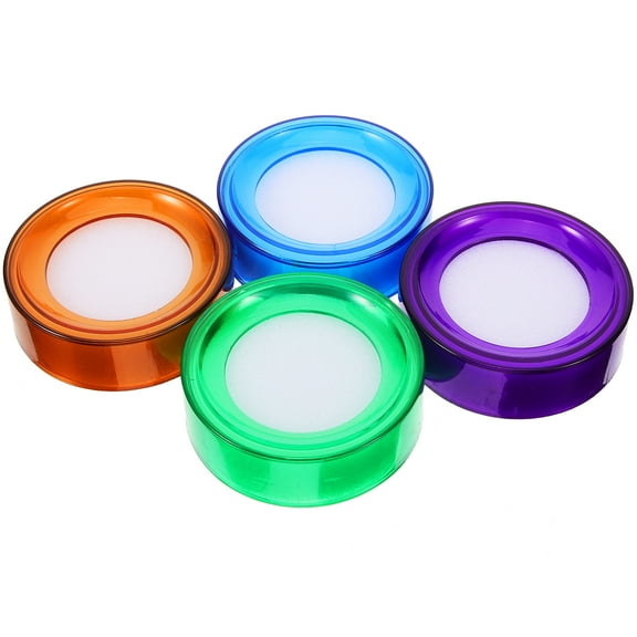 4 Pcs Sponge Sponges Bank Utility Tool Money Counting Cylinder Finger Wet Plastic