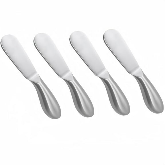 4 Pcs Spreader Knife Set,Stainless Steel Multipurpos Cheese and Butter Spreader Knives Charcuterie Utensils Cheese Knives Butter Knife Spreader for Cheese Cold Butter Jam Pastry Making