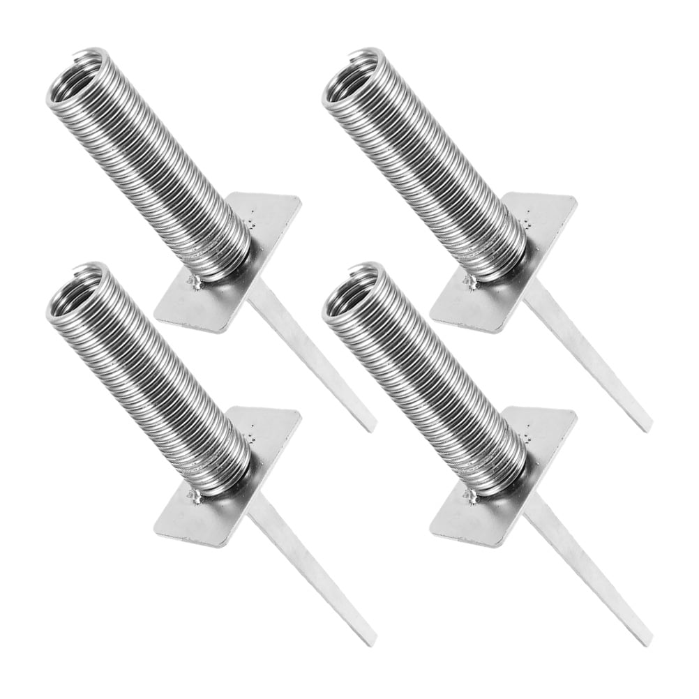 4 Pcs Spring Floor Nails Soccer Flag Holder Springloaded Flag Spike
