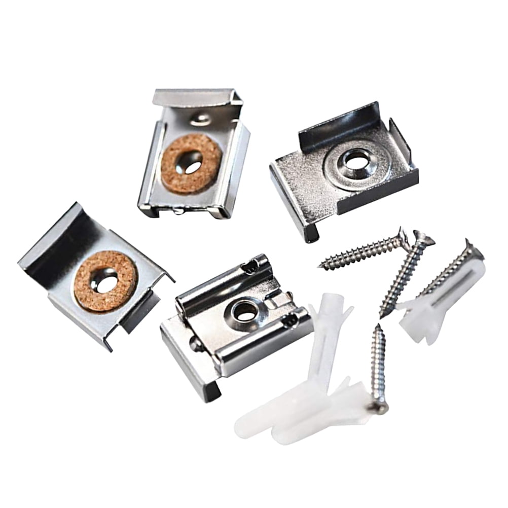 4 Pcs Spring Loaded Mirror Hanger Clips Sturdy Mirror Hangers Mirror