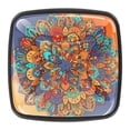 thumbnail image 1 of 4 Pcs Square Cabinet Handle Cupboard Knob Drawer Pulls Handle Abstract Mandala Drawer Knobs with Screws Furniture Decoration, 1 of 7