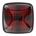 thumbnail image 1 of 4 Pcs Square Cabinet Handle Cupboard Knob Drawer Pulls Handle Plaid Burgundy Drawer Knobs with Screws Furniture Decoration, 1 of 7