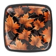 thumbnail image 1 of 4 Pcs Square Cabinet Handle Drawer Pulls Maple Leaf Knobs with Screws Furniture Office Cabinet Knob Decoration, 1 of 7