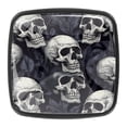 thumbnail image 1 of 4 Pcs Square Cabinet Handle Drawer Pulls Skull Knobs with Screws Furniture Office Cabinet Knob Decoration, 1 of 7