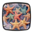 thumbnail image 1 of 4 Pcs Square Cabinet Handle Drawer Pulls Starfish Knobs with Screws Furniture Office Cabinet Knob Decoration, 1 of 7