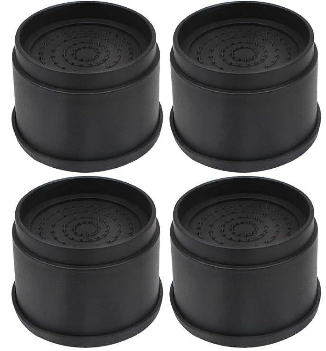 4-Pack Stackable Bed Risers Furniture Lifts with Non- Floor Protectors ...