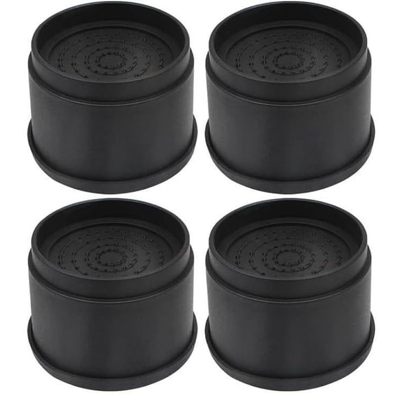 4-Pack Stackable Bed Risers Furniture Lifts with Non- Floor Protectors for Desk, Cabinet, Multi-Functional