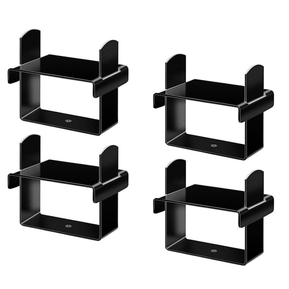 4 Pcs Stainless Steel 2.5 Wide Leaf Spring Clamp Kit, Leaf Spring Bend Repair Clip, Lock Leaf Spring Together for Vehicles Stabilizing Control,Blac