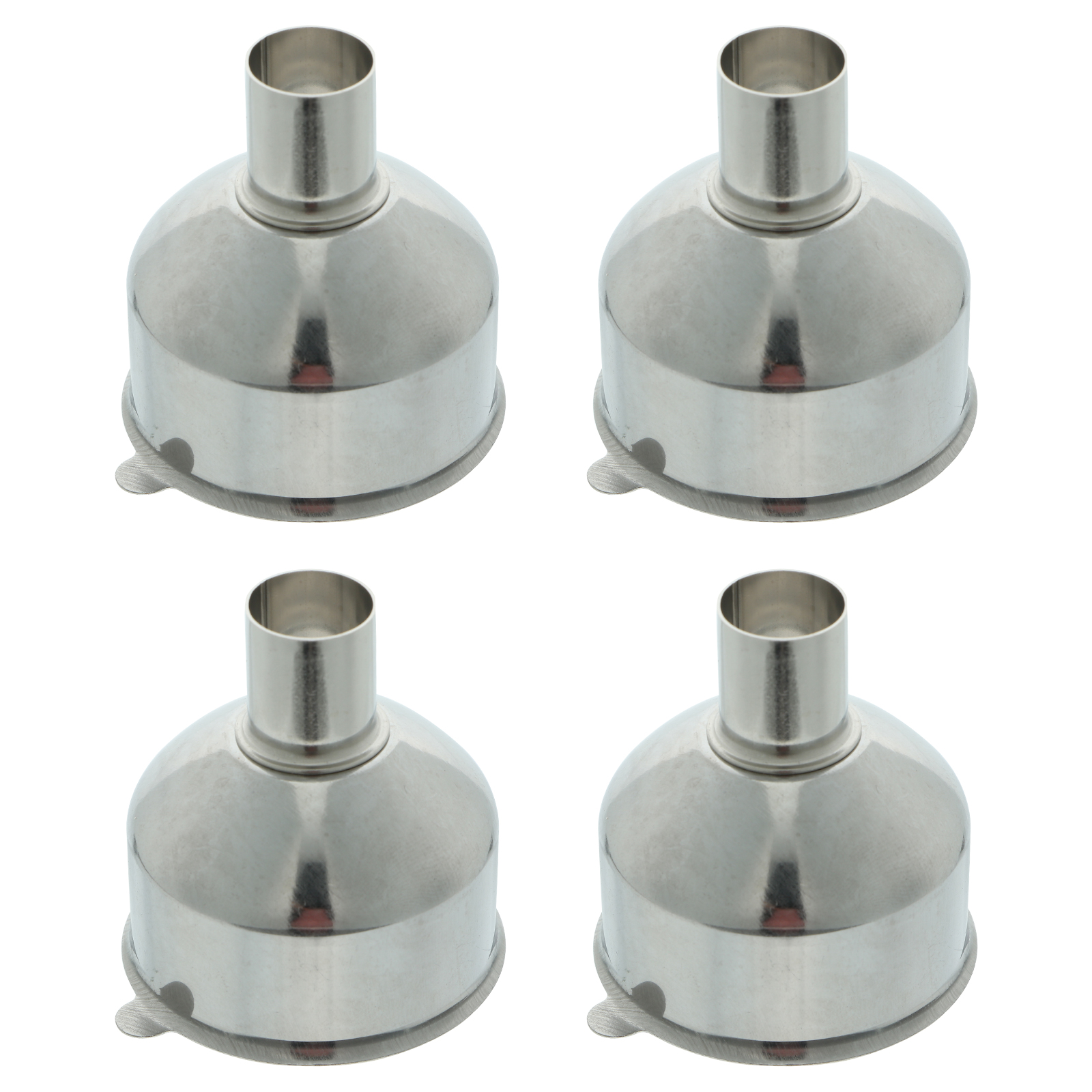 4 Pcs Stainless Steel Funnel Wine Funnel Filter Funnel Food Flask