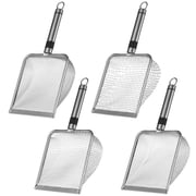 4 Pcs Stainless Steel Garden Sieve Set, Soil Sifting, Sand Screening, 2.0mm, 2.8mm, 3.8mm, 5.0mm Mesh Sizes, Quality Anti-Rust Sifting Tools for Gardening, Compost, Backyard Use