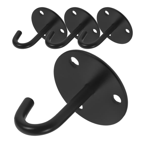 OFFIGAM 4-Pack Heavy Duty Stainless Steel Wall Mount Hooks for Hanging, Hardware for Home and Office