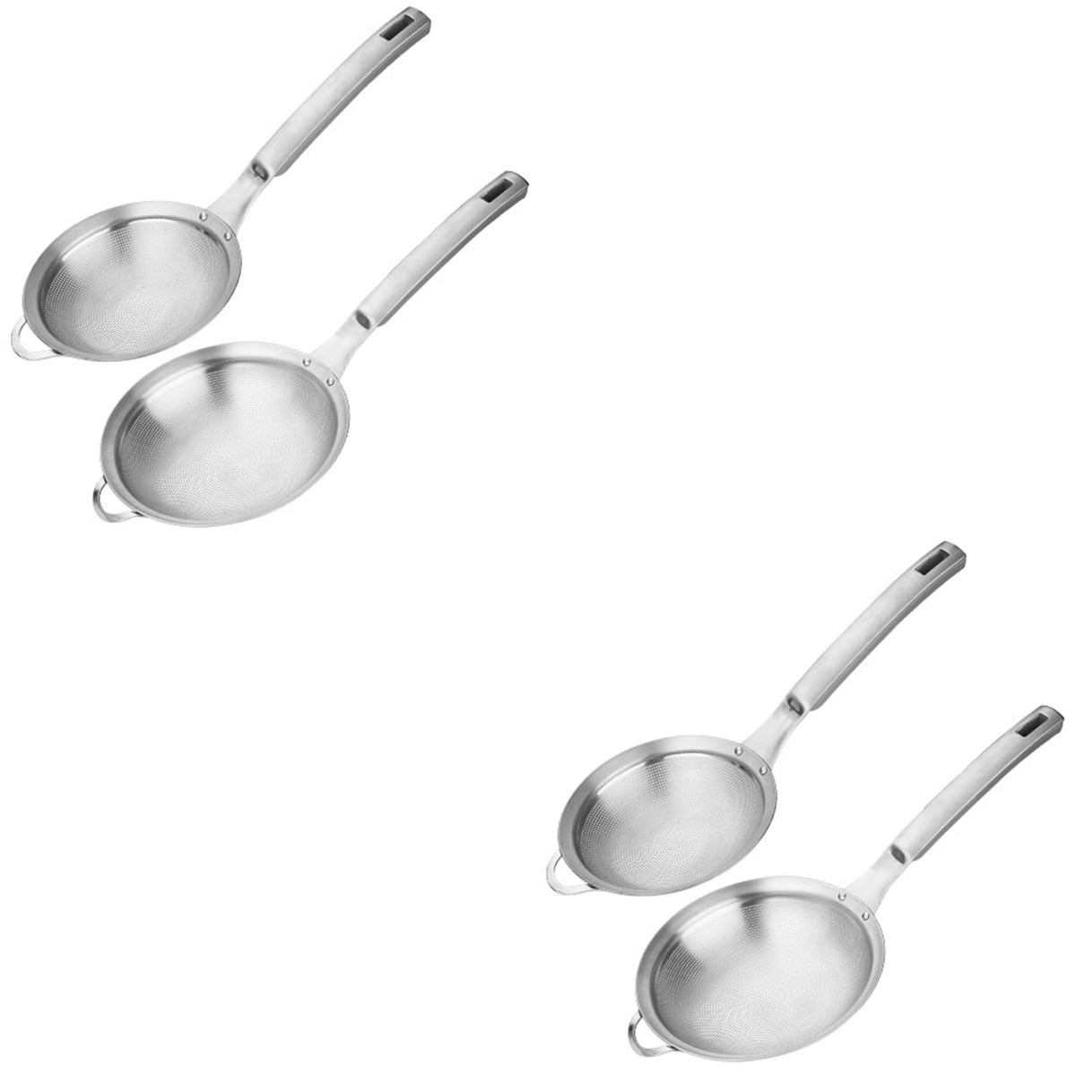 4 Pcs Stainless Steel Mesh Strainers Multifunction Oil Strainers