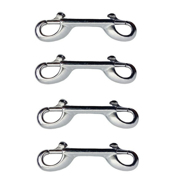 4 Pcs Stainless Steel T316 3-1/2"L Marine Double Bolt Snap Double Sided Trigger Snaps