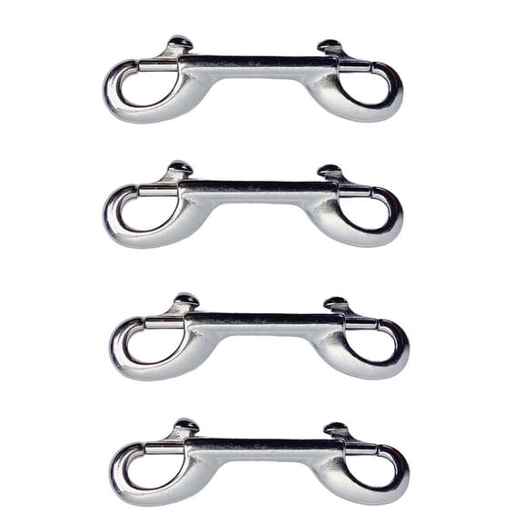 4 Pcs Stainless Steel T316 4"L Marine Double Bolt Snap Double Sided Trigger Snaps