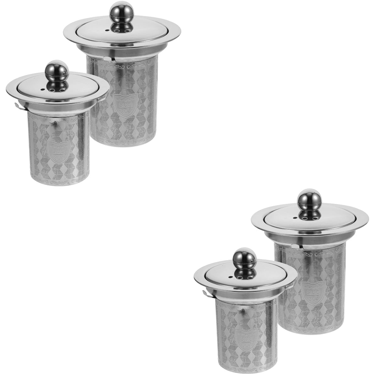 4 Pcs Stainless Steel Tea Infuser Replacement Teapot Tea Strainer