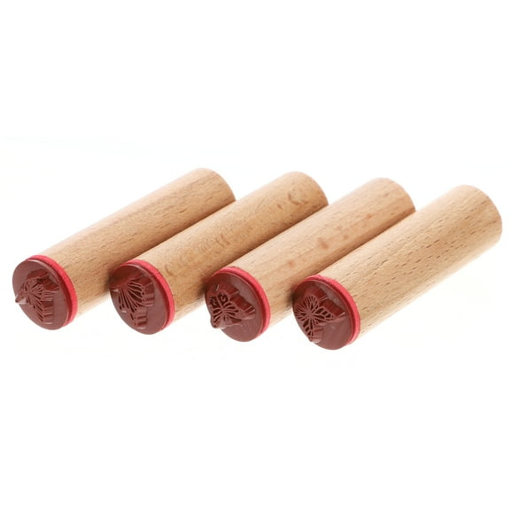 FOLOYORI Diary Planner Stamp Wooden Handmade Activities 1Set 2X0.55X0.55In