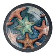 thumbnail image 1 of 4 Pcs Starfish Knobs for Kitchen Cabinet Cupboard Dresser Bookcase Drawer Pulls Handles Round Home Decor, 1 of 8