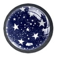 thumbnail image 1 of 4 Pcs Stars in Dark Knobs for Kitchen Cabinet Cupboard Dresser Bookcase Drawer Pulls Handles Round Home Decor, 1 of 8