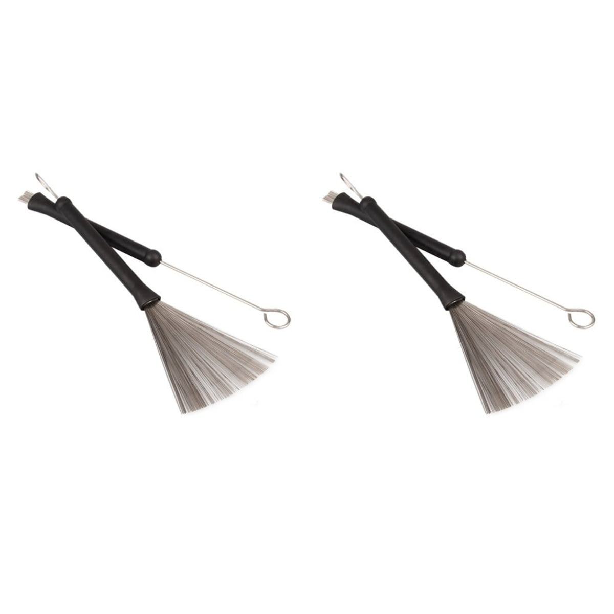 4 Pcs Steel Wire Brush Drum Sticks Telescopic Drum+sticks Accessories Retractable