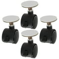 thumbnail image 1 of 4 Pcs Stick on Wheels Plate Caster with Brake Fabric Storage Box Wheel 5.5x5.5cm, 1 of 8