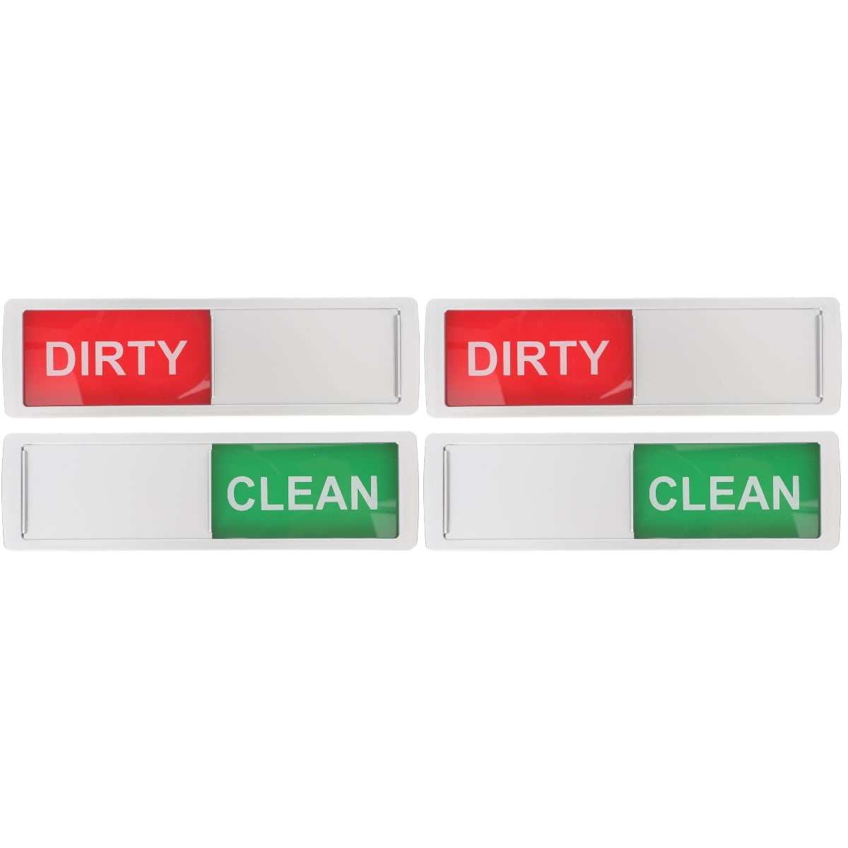 4 Pcs Sticker Letters for Fridge Sign Indicator Clean Dirty