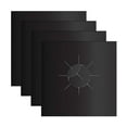 thumbnail image 1 of 4 Pcs Stove Burner Cover,Gas Stove Burner Liners,Square Stove Burner Cover,Non-Stick Reusable Gas Stove Burner Liners,Stove Top Protector Guard,For Kitchen Gas Ranges,Range Accessories,Black, 1 of 7